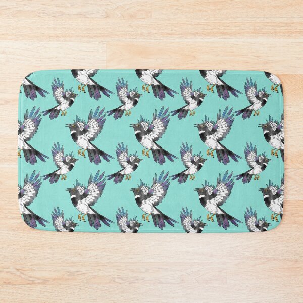 Item preview, Quirky Cute hand drawn watercolour magpie pattern illustration designed and sold by RoseWolfGifts.