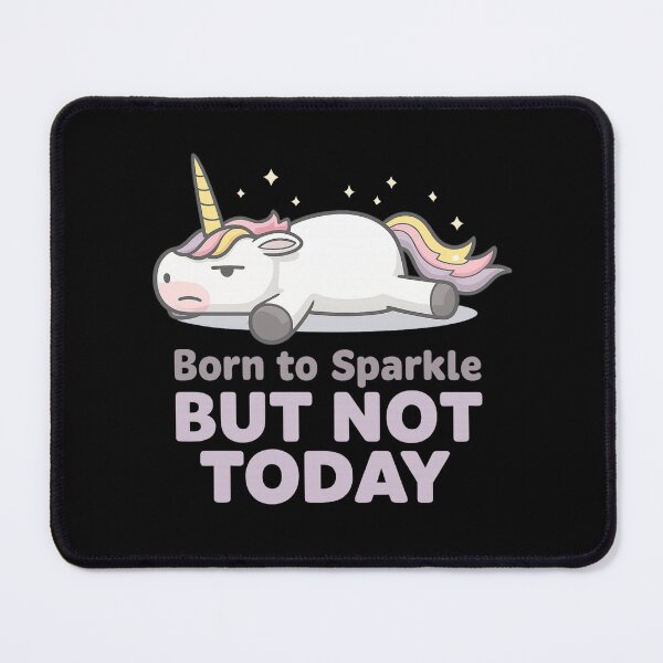 Item preview, Sleepy Unicorn with Funny Quote designed and sold by haitrieuic96.