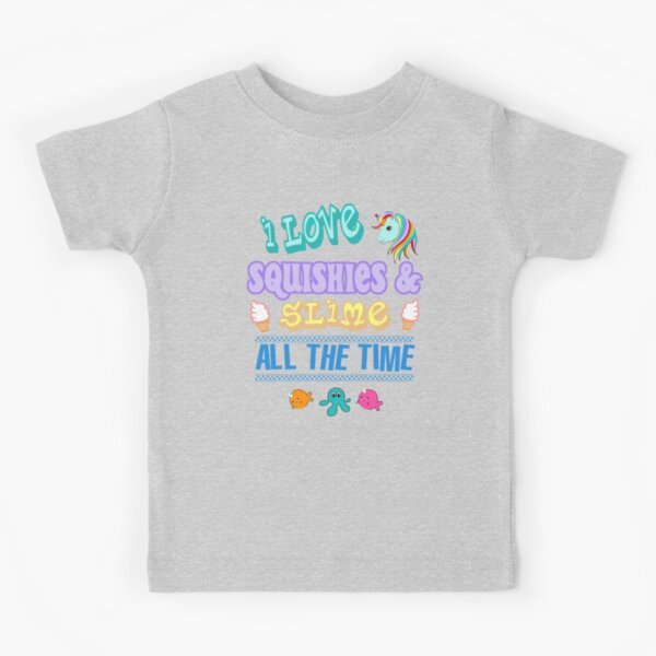 Love Squishies & Slime Time Rainbow Unicorn Narwhal T-Shirt