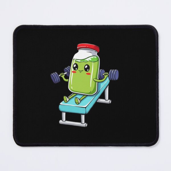 Item preview, Smoothie Bench Press Funny Chibi Food Workout Design designed and sold by ColorSplash123.