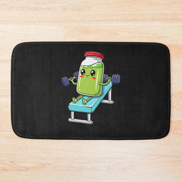 Item preview, Smoothie Bench Press Funny Chibi Food Workout Design designed and sold by ColorSplash123.