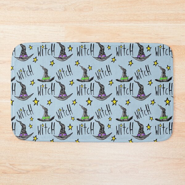 Item preview, Witch Quirky Cute hand drawn watercolour pattern illustration designed and sold by RoseWolfGifts.