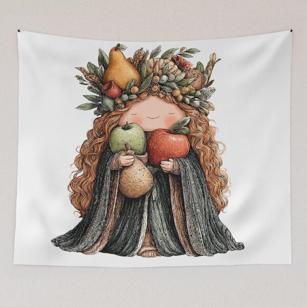Item preview, Persephone Chibi – Cute Greek Goddess of Spring and Underworld designed and sold by GoldenChiArt.