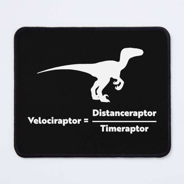 Item preview, Velociraptor Funny Dinosaur Equation designed and sold by fusedtees.