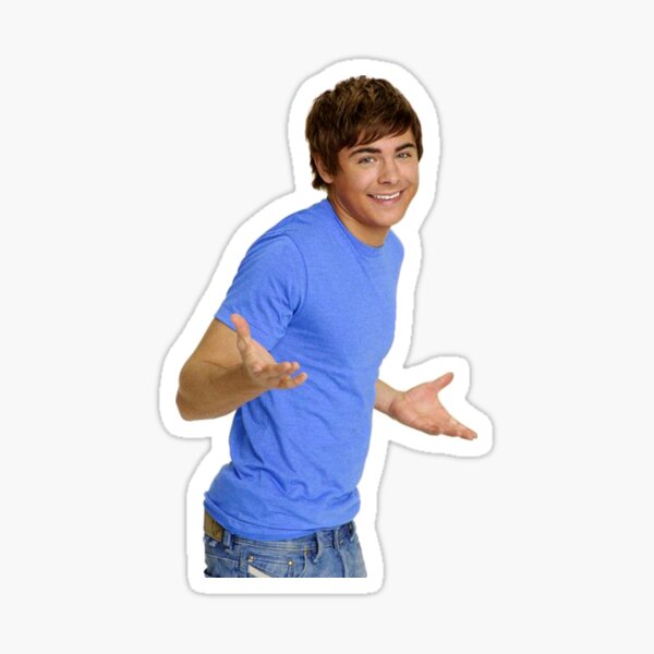 Artikel-Vorschau von Zac Efron – Troy Bolton – Achselzucken-Meme – 1, designt und verkauft von isadroz.