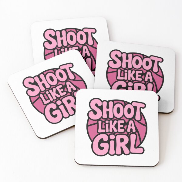 Item preview, Shoot Like A Girl! Pink Basketball Girly designed and sold by PMCreative.