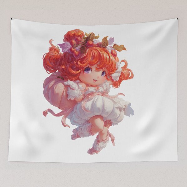 Item preview, Persephone Chibi – Cute Greek Goddess of Spring and Underworld designed and sold by GoldenChiArt.