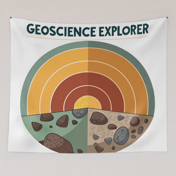 Item preview, Geoscience Explorer Earth Cross-Section – Geology Crust Mantle Core Design designed and sold by VividOrganica.