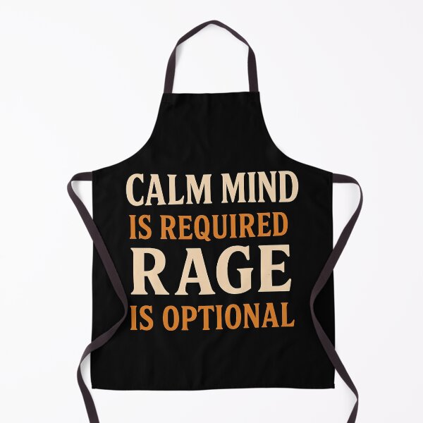 Item preview, Calm Mind, Rage Optional – Positive Vibes Quote designed and sold by Weorus.