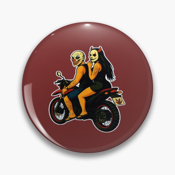 Item preview, Masked couple on an urban-style motorcycle designed and sold by Grail of the degree.
