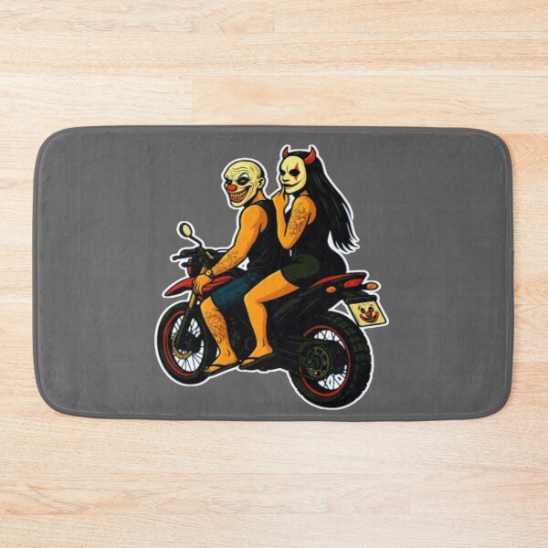 Item preview, Masked couple on an urban-style motorcycle designed and sold by Grail of the degree.