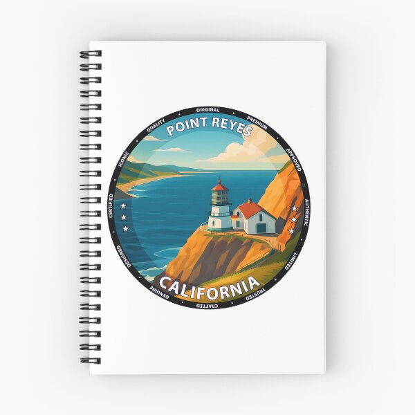 Item preview, Point Reyes California Travel Poster - Scenic Coastal Wall Art USA designed and sold by inkNext.