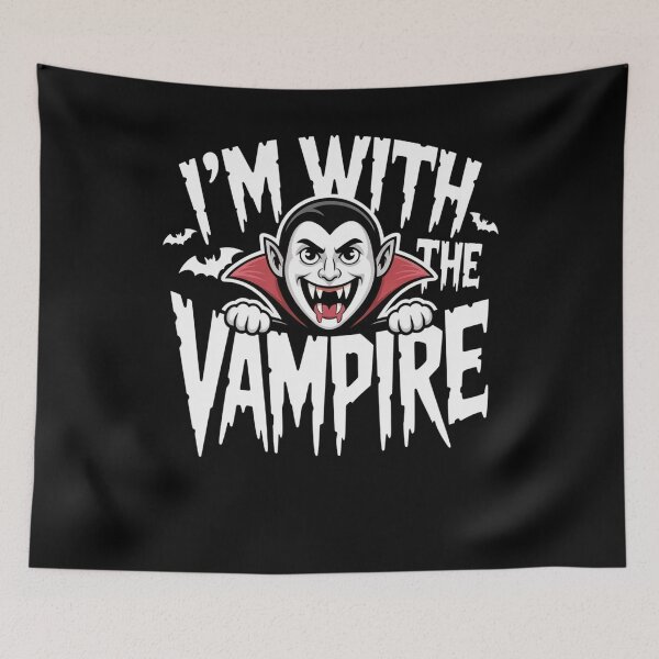 Item preview, I'm With The Vampire Halloween Costume Dad Mom group couples designed and sold by snowry.