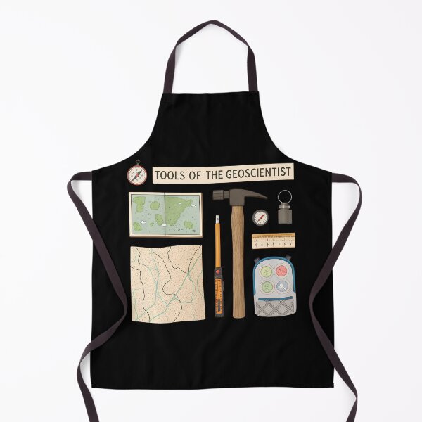 Item preview, Tools of the Geoscientist  – Geology Field Kit Hammer Compass Map Rock Samples designed and sold by VividOrganica.