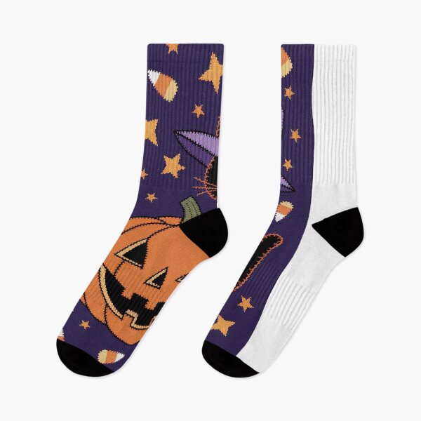 Item preview, Cute Black Cat and Pumpkin Embroidery Style Halloween Design designed and sold by HAFIZ-DP.