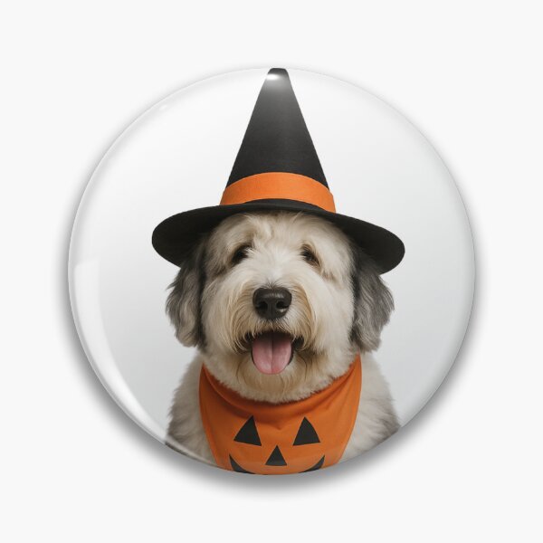 Item preview, Old English Sheepdog Wizard Art – OES in Magical Hat designed and sold by Lady Evie Designs.