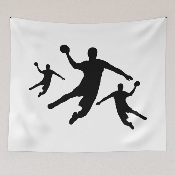 Item preview, Three handball players designed and sold by FreakOutShirts.