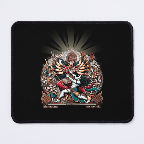 Item preview, Yoga Navratri devi, version 17 Godess Ma Durga face and Diwali Durga pooja rangoli design12 designed and sold by mndesignworx.