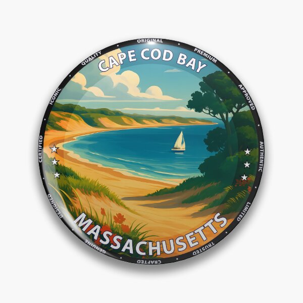 Item preview, Cape Cod Bay Massachusetts Coastal Travel Poster - Scenic Beach & Ocean Art USA designed and sold by inkNext.