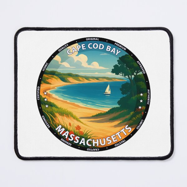 Item preview, Cape Cod Bay Massachusetts Coastal Travel Poster - Scenic Beach & Ocean Art USA designed and sold by inkNext.