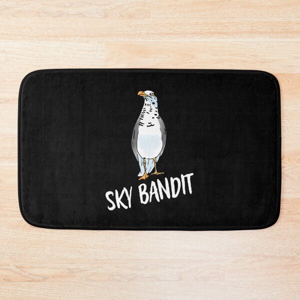 Item preview, Sky Bandit Seagull hand drawn illustration designed and sold by RoseWolfGifts.