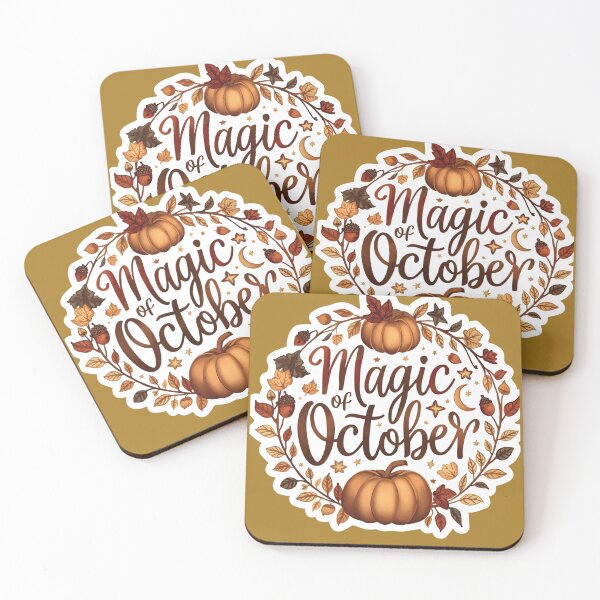 Item preview, Magic of October – Autumn Vibes Tee designed and sold by Oopsie Doodle .
