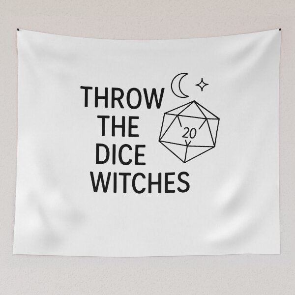 Item preview, Throw The Dice Witches Funny RPG Dice Design designed and sold by SlomianyPisarz.
