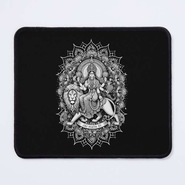 Item preview,  Yoga Navratri devi, version 18b Godess Ma Durga face and Diwali Durga pooja rangoli design12 designed and sold by mndesignworx.