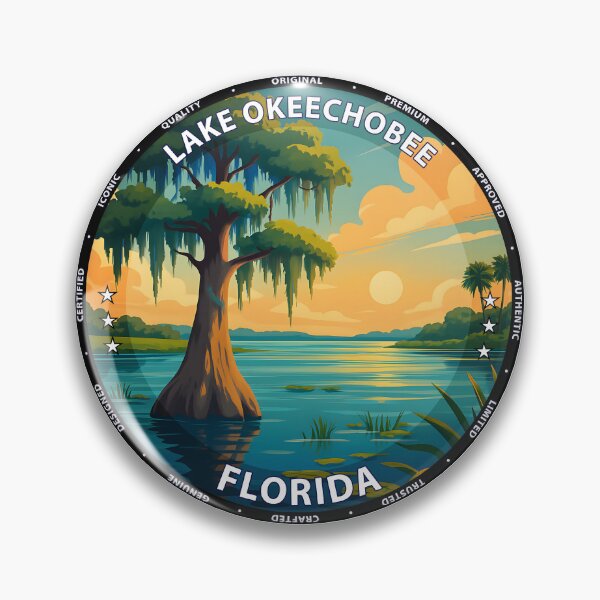 Artikelvorschau, Lake Okeechobee Florida Sonnenuntergang Feuchtgebiete | Malerische Reisekunst USA entworfen und verkauft von inkNext.