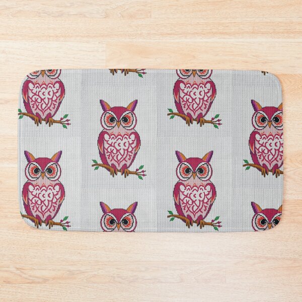 Item preview, Owl Cross Stitch Design – Vibrant Needlepoint Inspired Pattern designed and sold by MiraLumeStudio.