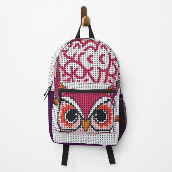 Item preview, Owl Cross Stitch Design – Vibrant Needlepoint Inspired Pattern designed and sold by MiraLumeStudio.