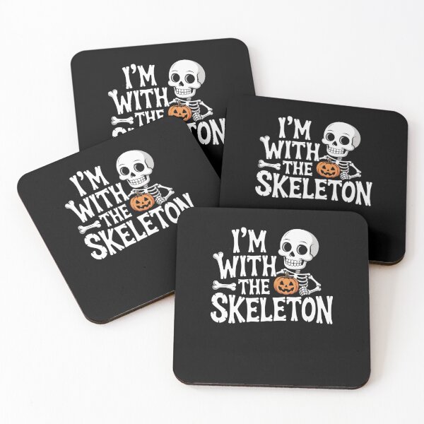 Item preview, I'm With The Skeleton Halloween Costume Dad Mom group couple designed and sold by snowry.