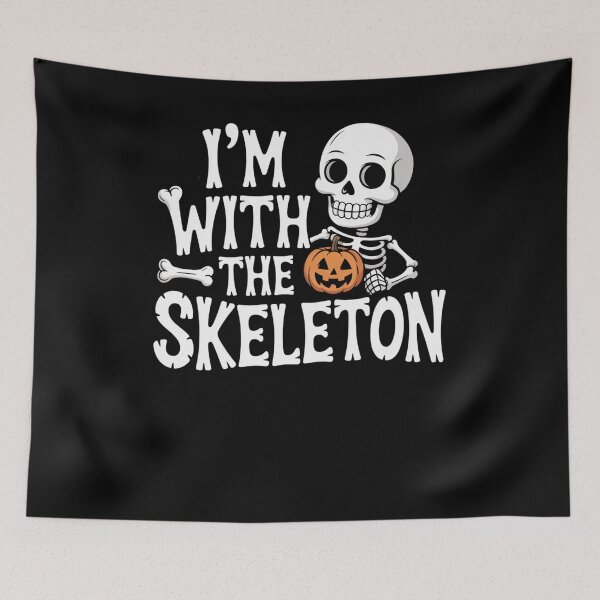 Item preview, I'm With The Skeleton Halloween Costume Dad Mom group couple designed and sold by snowry.