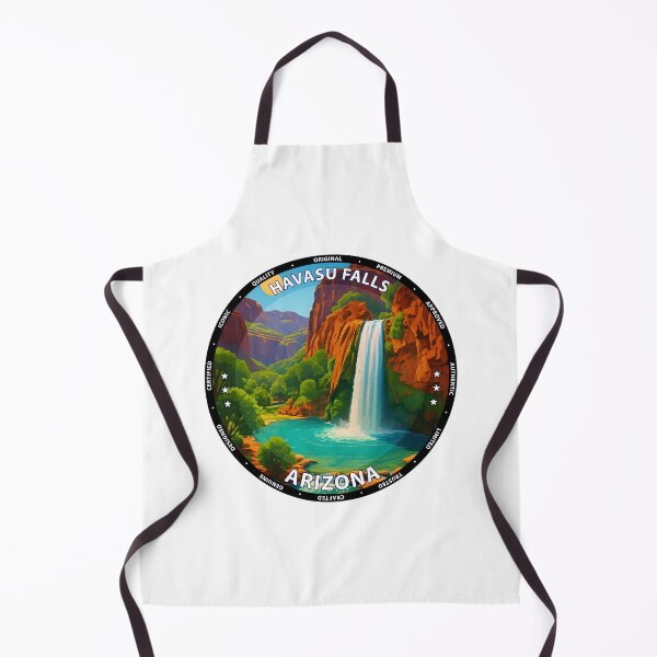 Item preview, Havasu Falls Arizona Travel Poster - Turquoise Waterfall in Grand Canyon USA designed and sold by inkNext.