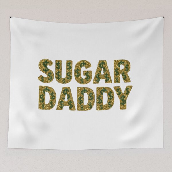Item preview, Sugar Daddy Glitter Dollar Sign Typography – Bold Money Statement Design designed and sold by thesmilngnature.