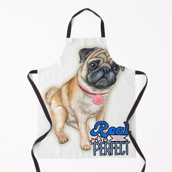 Item preview, • Funny pug motif – Real not Perfect – gift for dog lovers designed and sold by MitMopsundHerz Rosinchens_Welt.