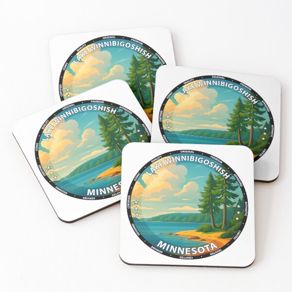 Item preview, Lake Winnibigoshish Minnesota Scenic Vintage Travel Poster designed and sold by inkNext.