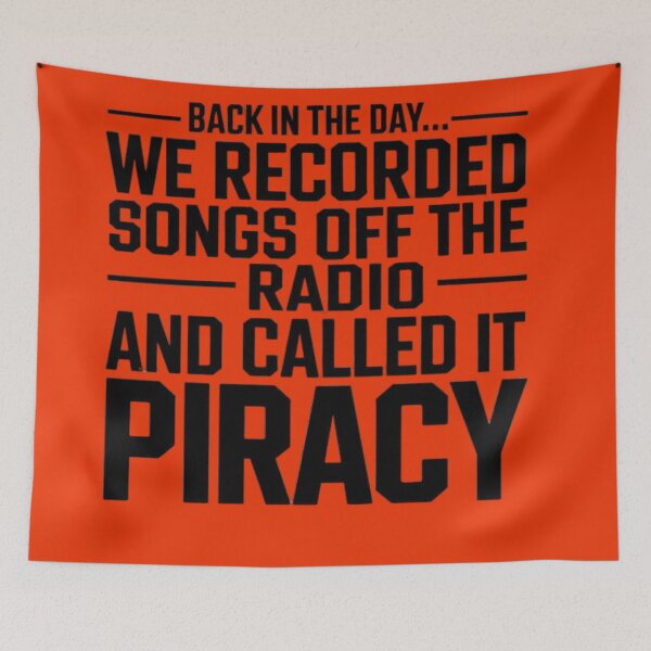 Item preview, Back in the day....We recorded songs off the radio and called it Piracy designed and sold by SpaceFrisbee.