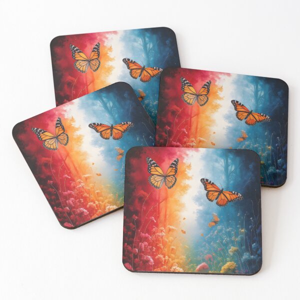 Item preview, Butterflies in a magical garden. designed and sold by MyHappyArtShop.
