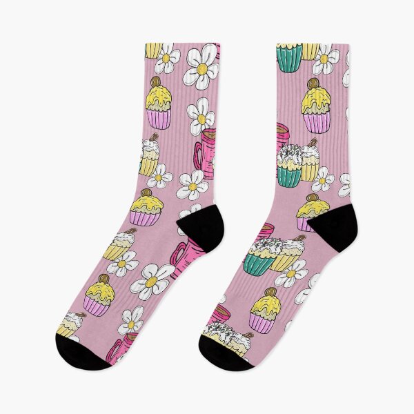 Item preview, So sweet  - pink cups, cakes, & daisies designed and sold by RoseWolfGifts.