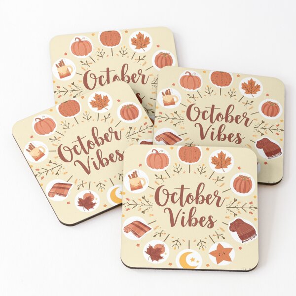 Item preview, October Vibes – Cozy Fall Tee designed and sold by Oopsie Doodle .