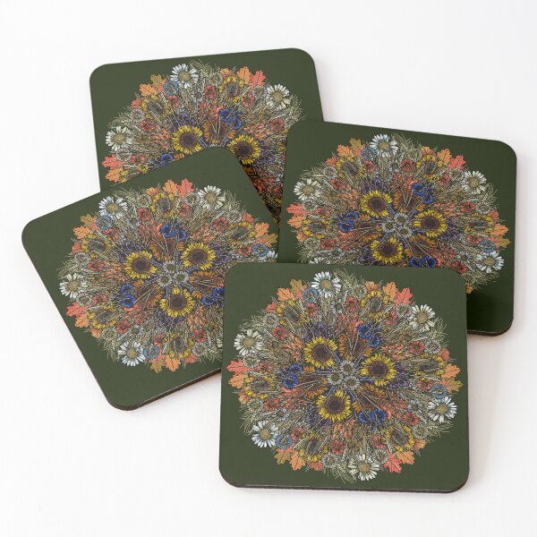 Item preview, Autumn Flower Mandala designed and sold by Art by Veya.