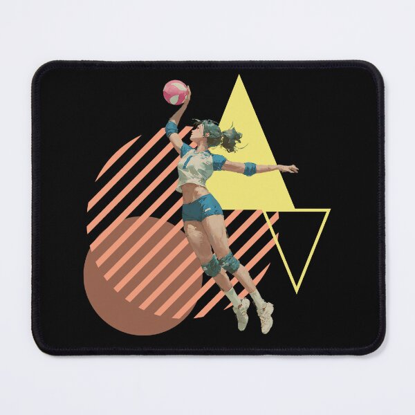 Item preview, Volleyball Spiker Outside Hitter on Bold Geometric Pattern designed and sold by daila70.