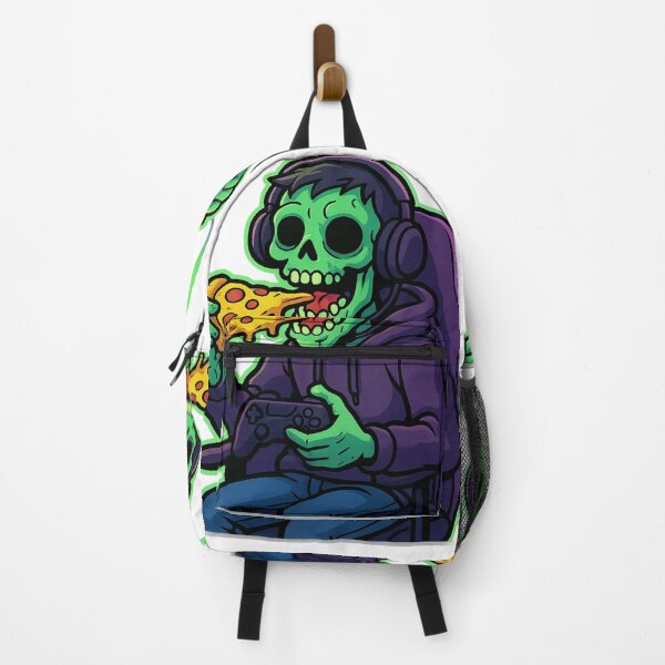 Item preview, Gamer Zombie: Pixelated Pizza & Controller Gamer Zombie | Zombie Gamer Art | Pizza Gaming designed and sold by Momay-designer.
