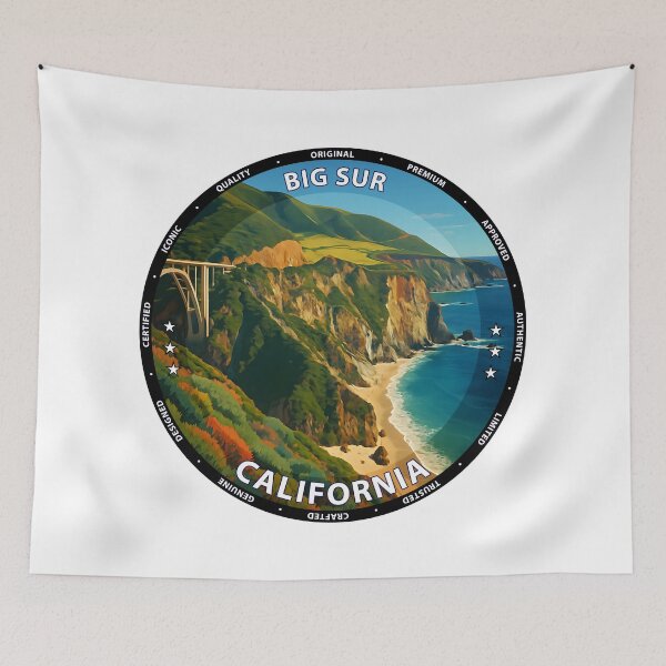 Item preview, Big Sur California Travel Poster - Scenic Coastal Highway Art USA designed and sold by inkNext.