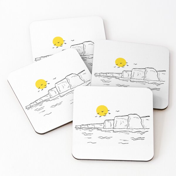 Item preview, Coastal - hand-drawn illustration designed and sold by RoseWolfGifts.