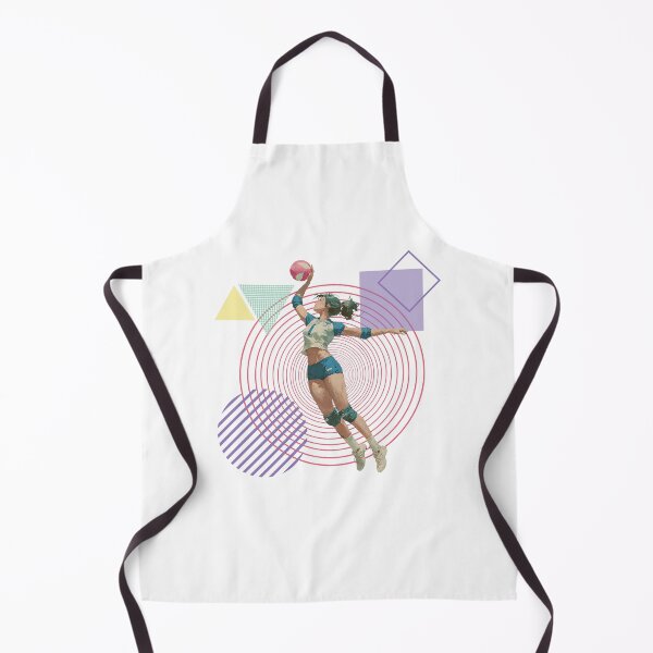 Item preview, Outside Hitter Volleyball Powerful Spiker on Modern Geometric Background designed and sold by daila70.