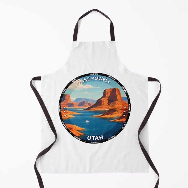 Item preview, Lake Powell Utah Travel Poster - Scenic Desert Lake Wall Art USA designed and sold by inkNext.