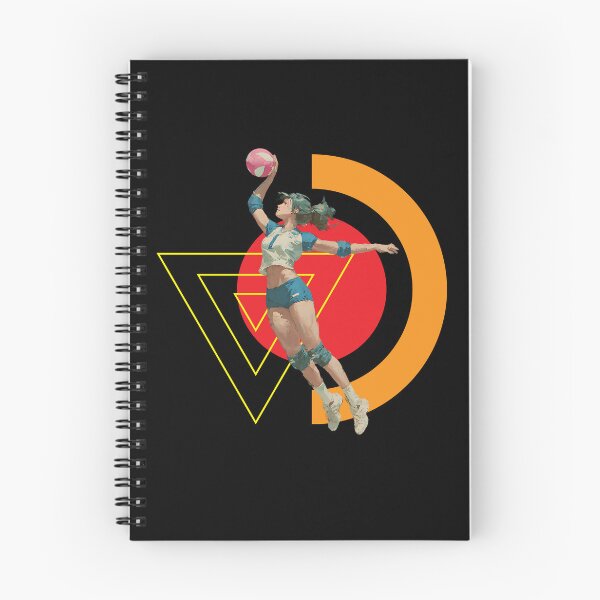 Item preview, Volleyball Hitter Outside Position Spiker with Geometric Artwork designed and sold by daila70.