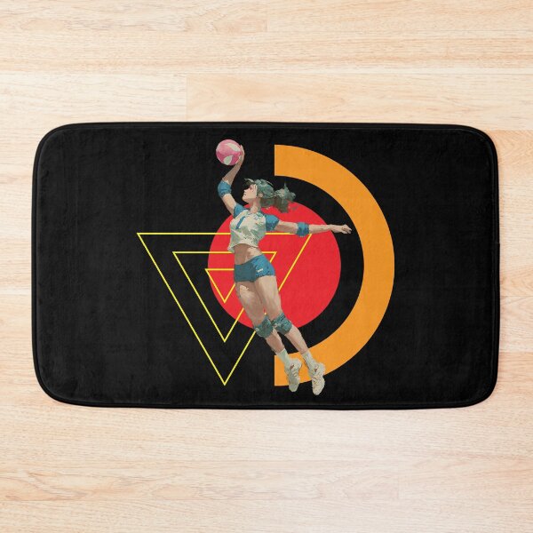 Item preview, Volleyball Hitter Outside Position Spiker with Geometric Artwork designed and sold by daila70.